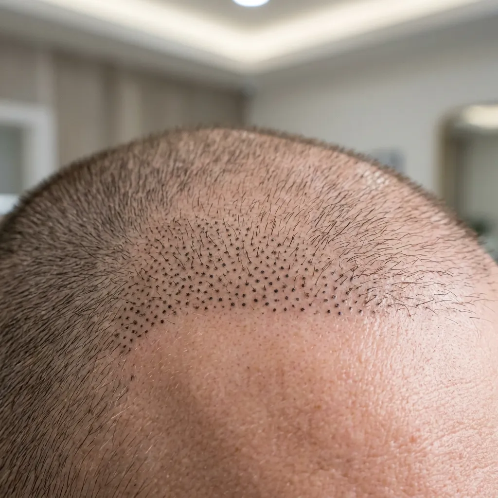 Scalp micropigmentation session