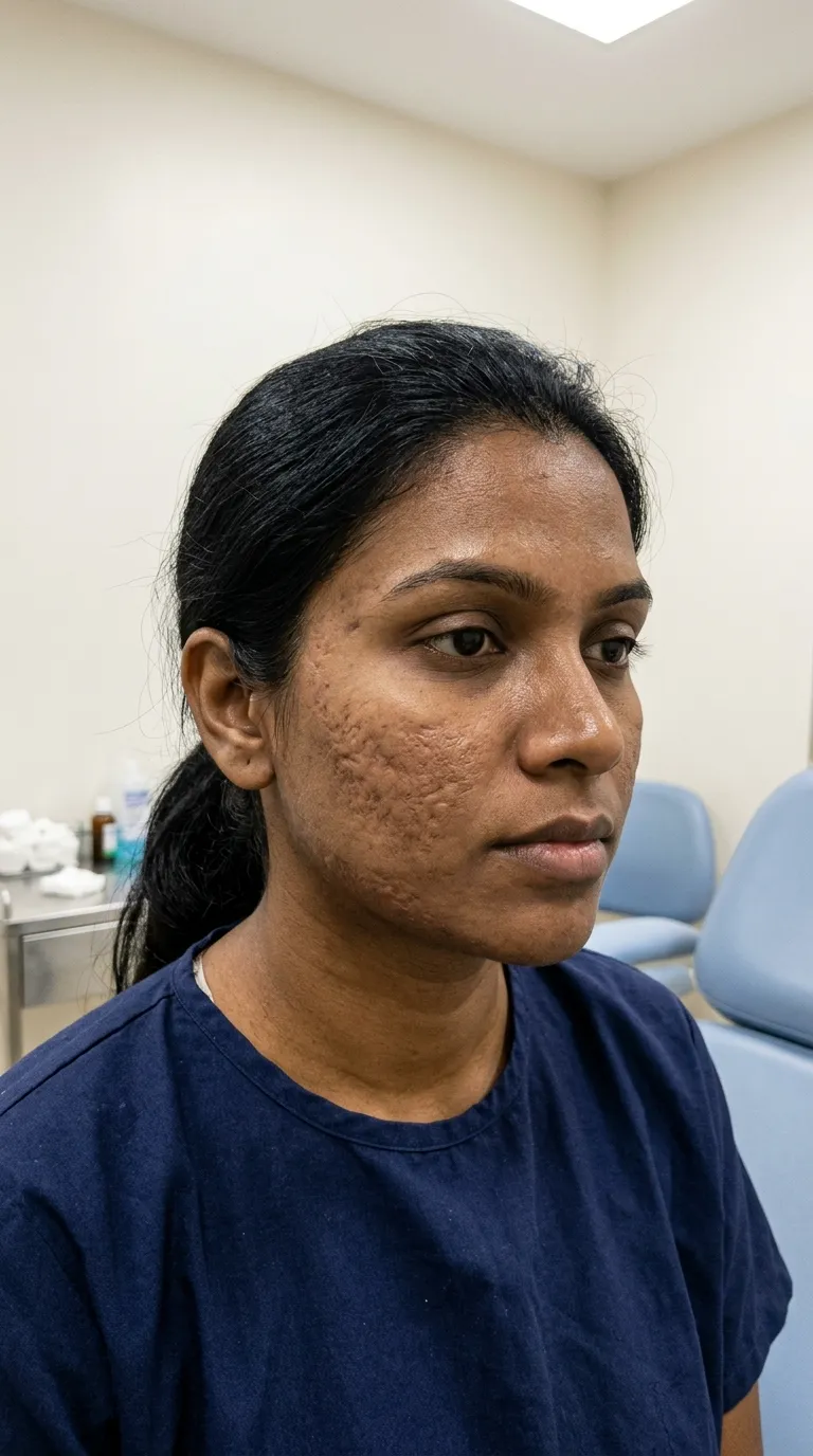 Skin before scar removal planning